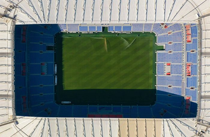 This is the first stadium with a fully removable roof.
