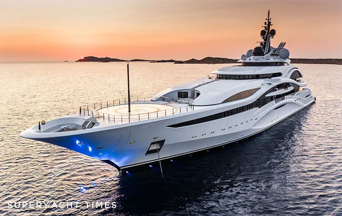 The 500 million USD super yacht named Al Lusail