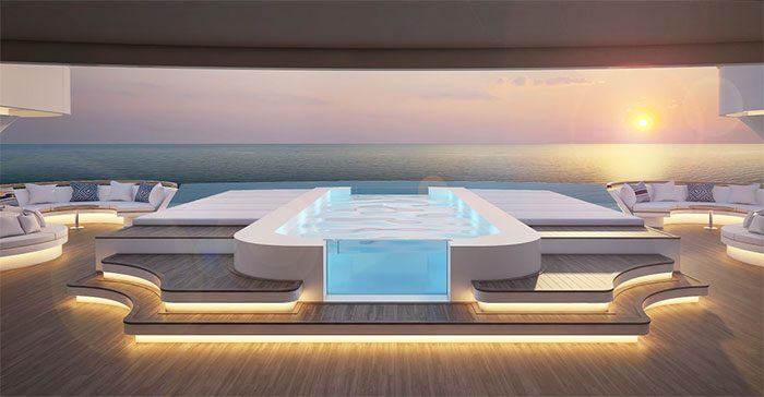 The sundeck area is ideal for watching the sunset and taking photos.