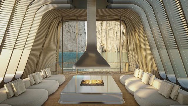 Inside the yacht featuring a "studio" room