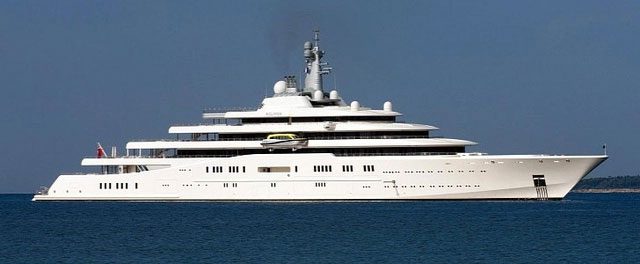 Billionaire Roman Abramovich's super yacht Eclipse.