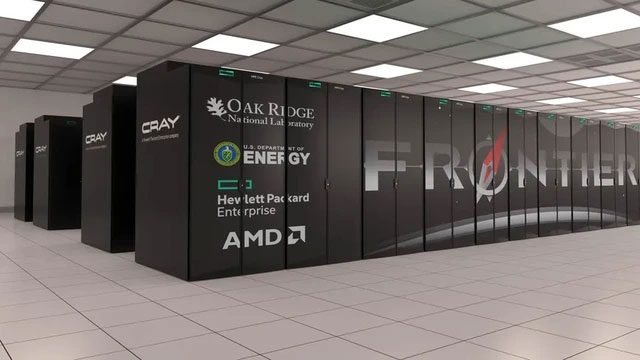 The Frontier supercomputer achieves 1.1 exaflops, or 1.1 quintillion calculations per second.