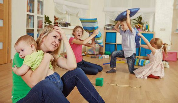The stress of having more children contributes to reducing parents' relaxation time