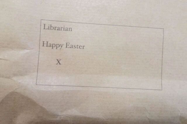 The exterior of the mysterious envelope.