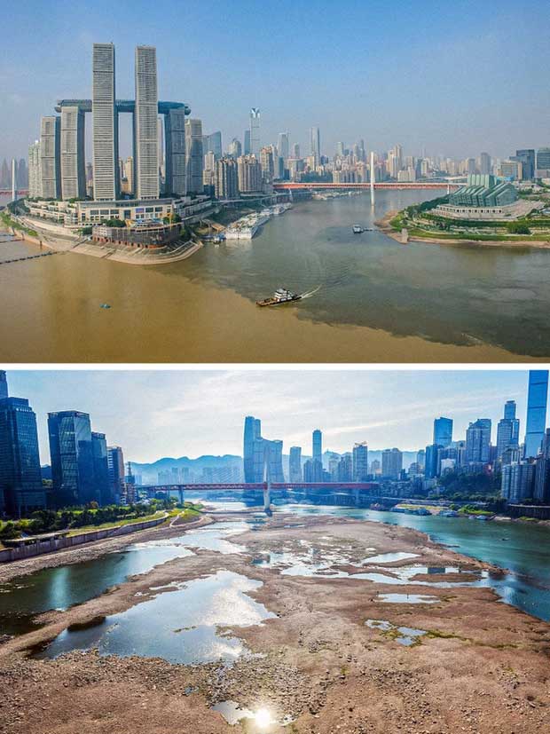 The Yangtze River Experiencing Drought