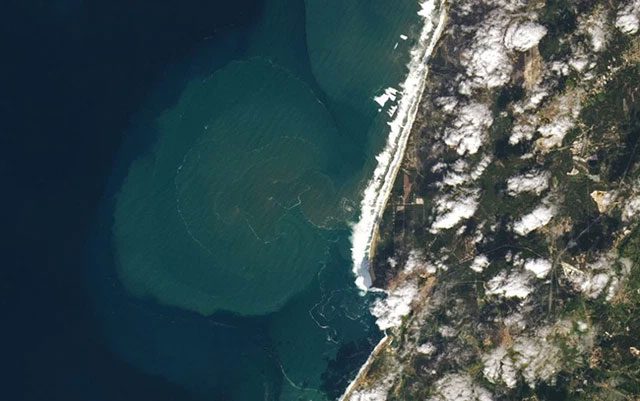 Satellite image from NASA.