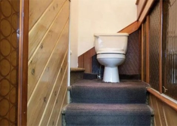 strange house unique bathroom in famous staircase goes viral on social media 120665