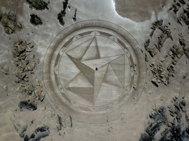 "It is fascinating to see a design on paper come to life on the sand," says Manuel Frolich.