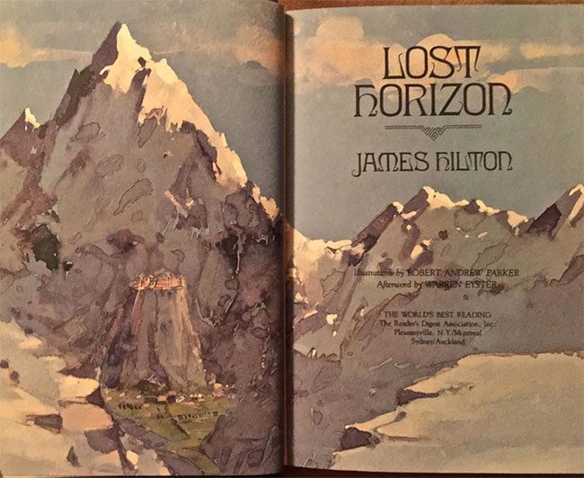 The famous work about Shangri-La by author James Hilton.