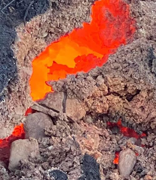 Many experienced individuals are concerned that beneath the red-hot rock lies a system of deep holes.