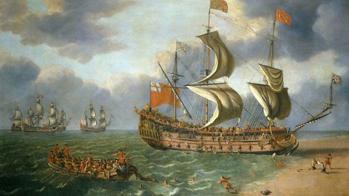 Simulation of the Gloucester warship.