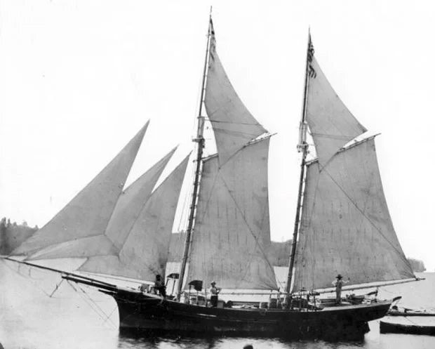 Image of the Lake Serpent before it sank.
