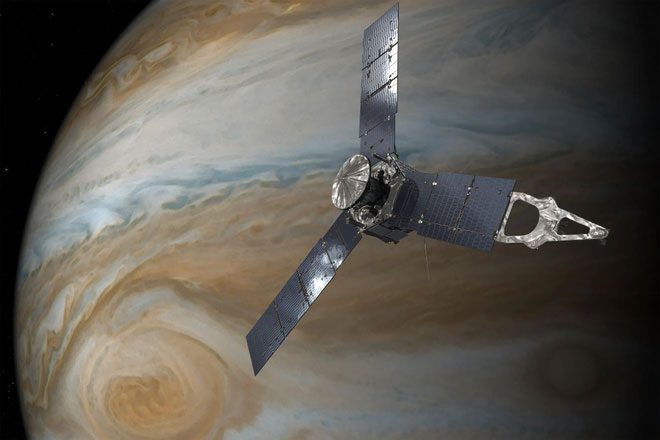 The Juno spacecraft launched in 2011.