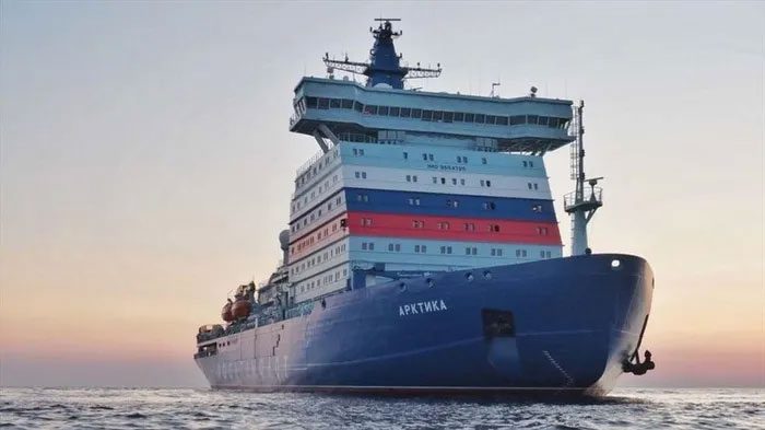 Russia's nuclear icebreaker Arktika, believed to be the largest of its kind in the world.