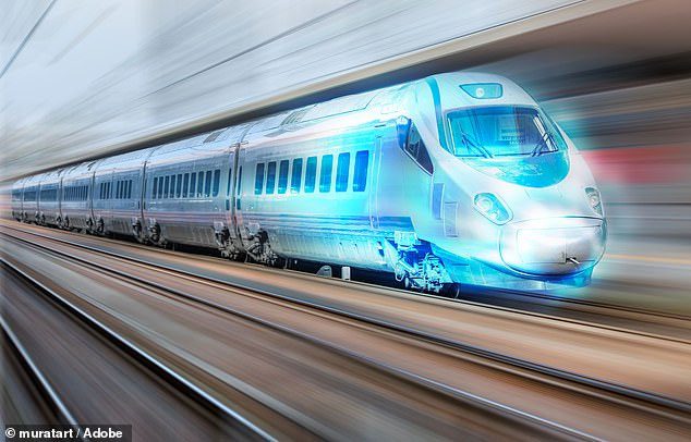 The world's first gravity-powered train that charges electric batteries.