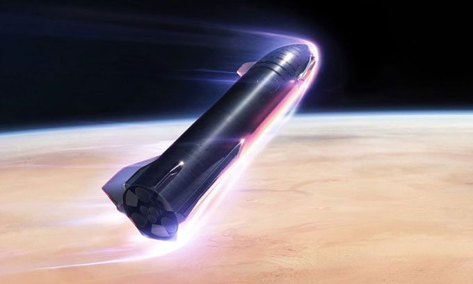 The fully reusable Starship spacecraft is being developed by SpaceX.