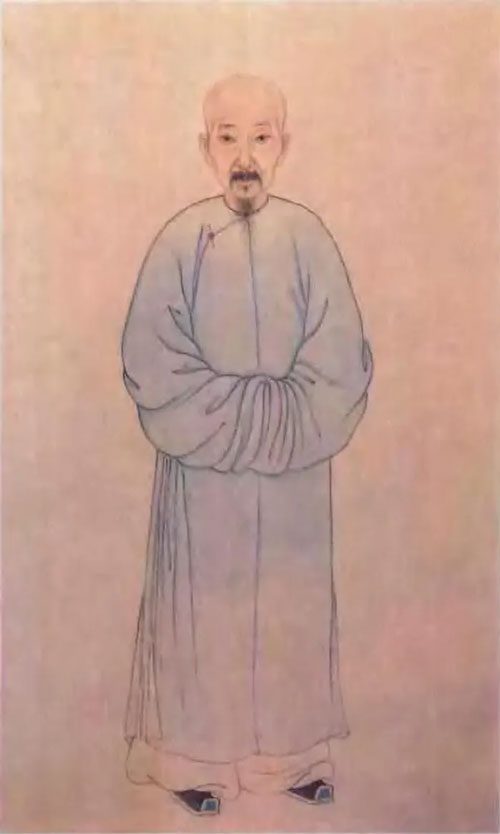 Two portraits of Liu Yong from the Qing Dynasty