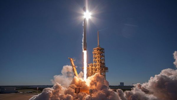 Launching cargo into orbit consumes a tremendous amount of fuel