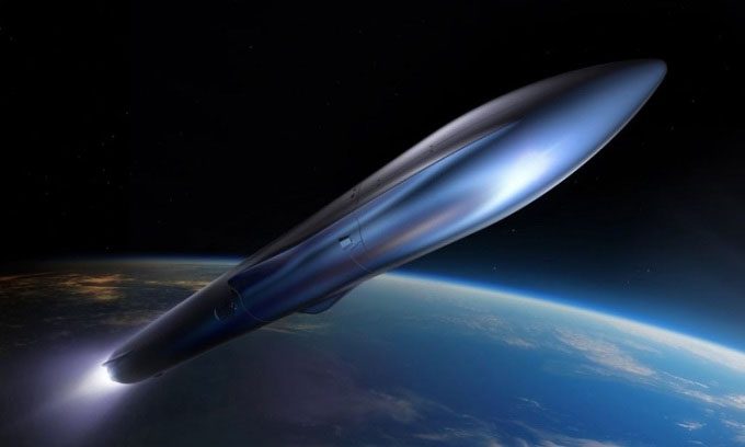 The shape of Relativity Space's Terran R rocket.