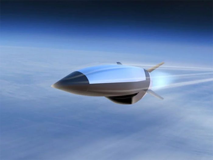 Concept simulation of a hypersonic cruise missile.