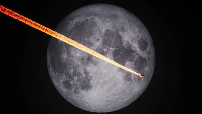 NASA has discovered a double crater created by a mysterious rocket impacting the Moon.