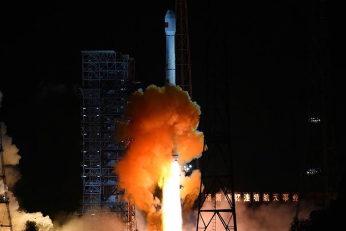 Long March 3C rocket launched the Chang'e 5 T1 mission in October 2014.