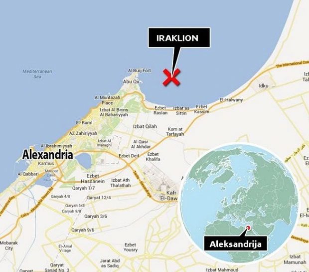The location of the ancient lost city