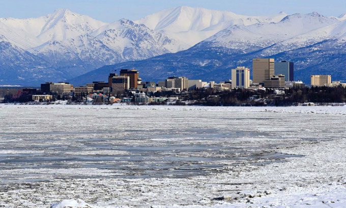 Anchorage, southern Alaska.