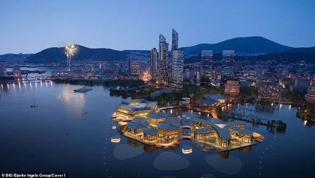 Connected floating foundations will cover a total area of approximately 62,700m2