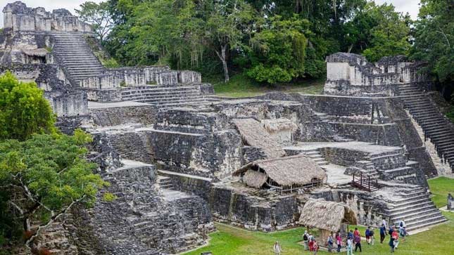 A part of the ancient city of Tikal discovered.