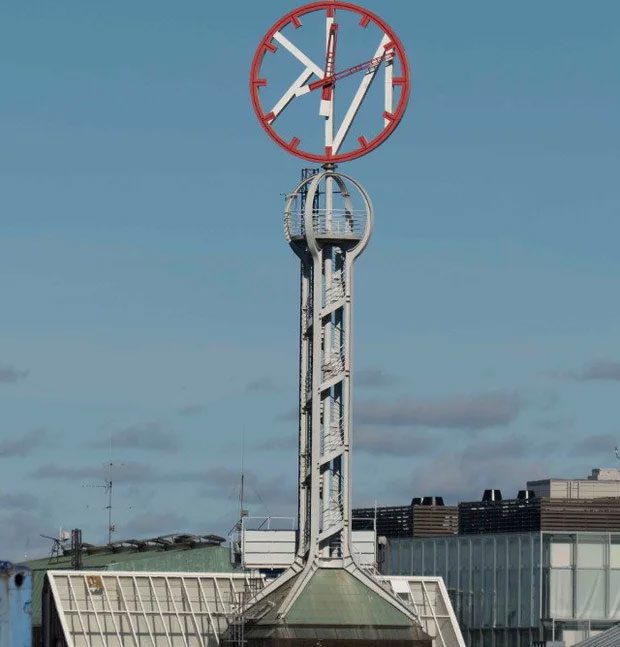 A part of the tower's structure has been preserved and remains functional to this day.