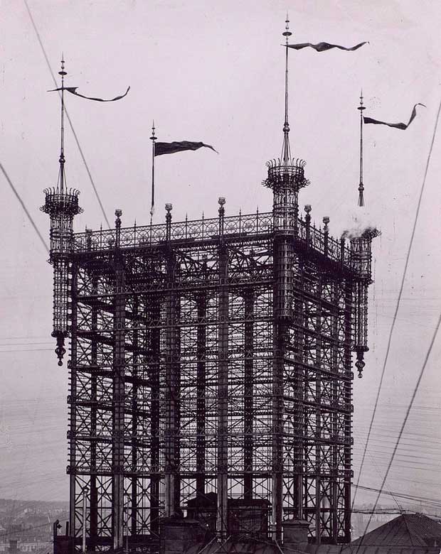 Construction was initially completed in 1887.