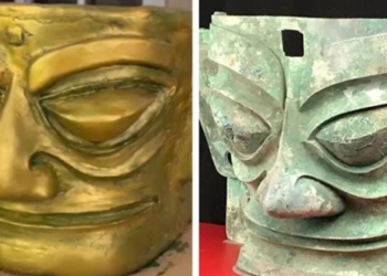 the artwork represents the 3 000 year old relationship between a parent and child causing a sensation 120066