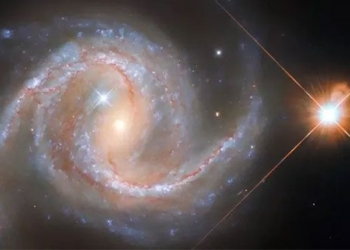 the beautiful spiral galaxy like a painting from the hubble space telescope 123988