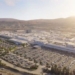 the overview of teslas super factory before the launch of the ice vehicle in the giant project 119008