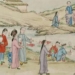 the painting also illustrates the fun entertainment of the people of beijing 100 years ago 123089
