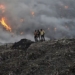 the smoke filled sky of delhi when the massive landfill catches fire 119698