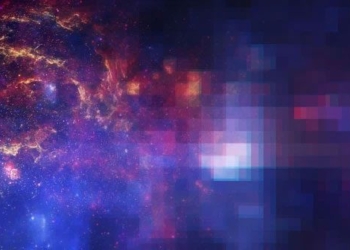 the universe may be a collection of tiny pixels when zoomed a single element will be equal to a universe 118350