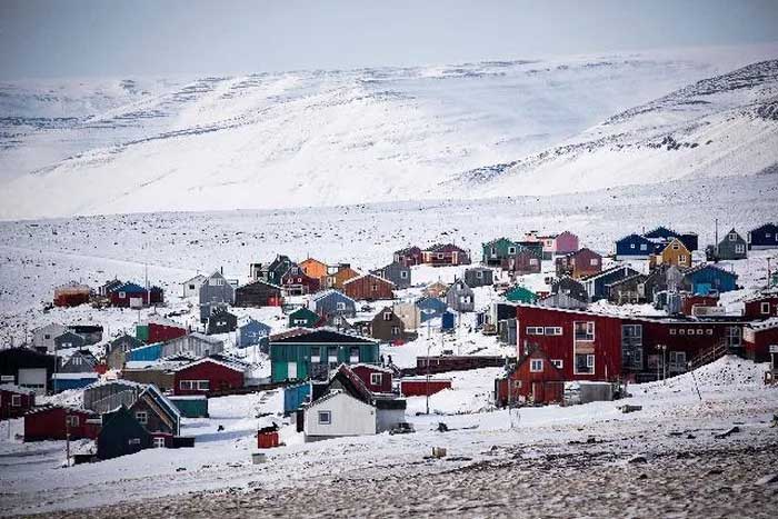 Qaanaaq, in North Greenland, is the northernmost naturally inhabited town in the world