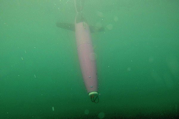 CO2 monitoring device in the ocean.
