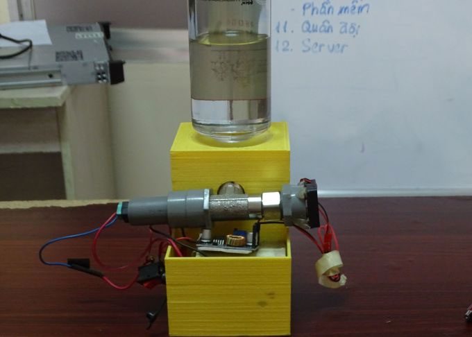 The methanol concentration detection device created by the team.