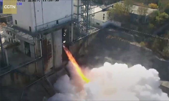 This engine uses liquid oxygen and kerosene.