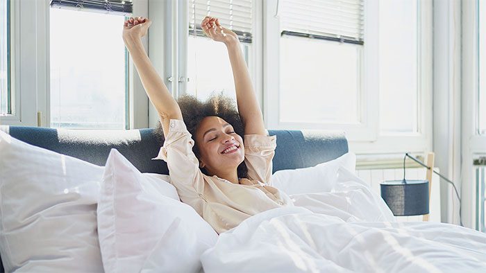 The exact bedtime depends on what time you wake up in the morning.