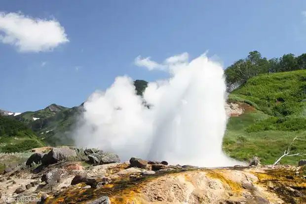 Geysers in the Valley of Geysers