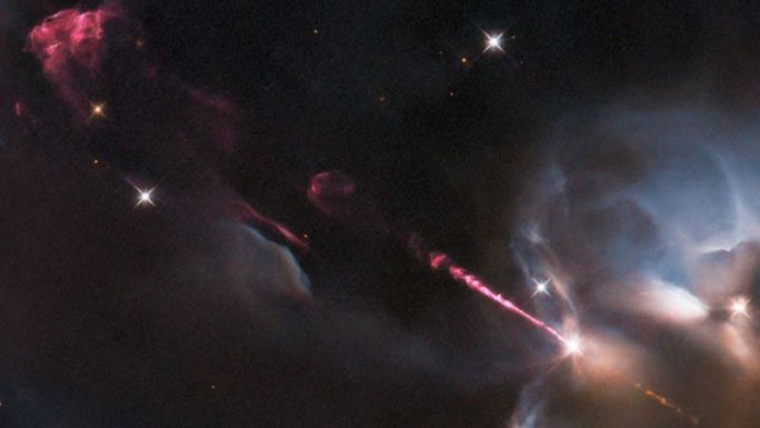 Close-up of the mysterious laser from space