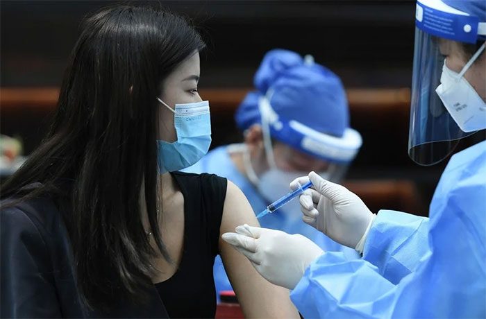 Covid-19 vaccination in China.
