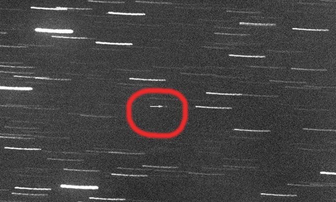 Asteroid 2022 AC4 Appears as a Small Bright Dot