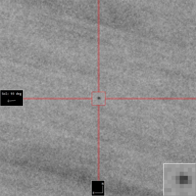 Asteroid 2022 AE1 captured by the Calar Alto Schmidt telescope in Spain.