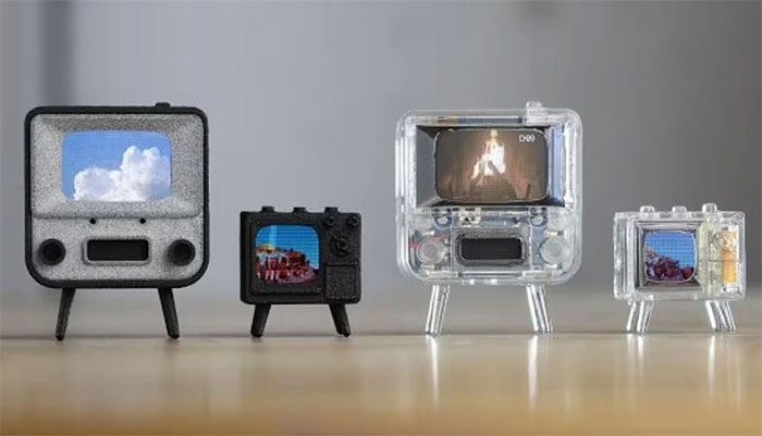 Two models, TinyTV Mini and TinyTV 2, are designed in a classic style