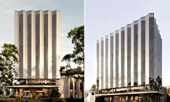 Design of the office building on Spencer Street.